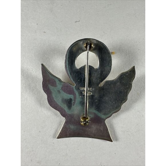 Gold and Silver Angel Pendant Mexico 925 - Picture 3 of 4